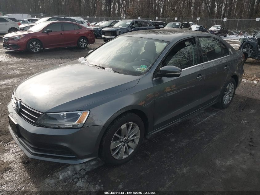 2015 Volkswagen Jetta 2.0L Tdi Se VIN: 3VW3A7AJXFM290051 Lot: 43961843