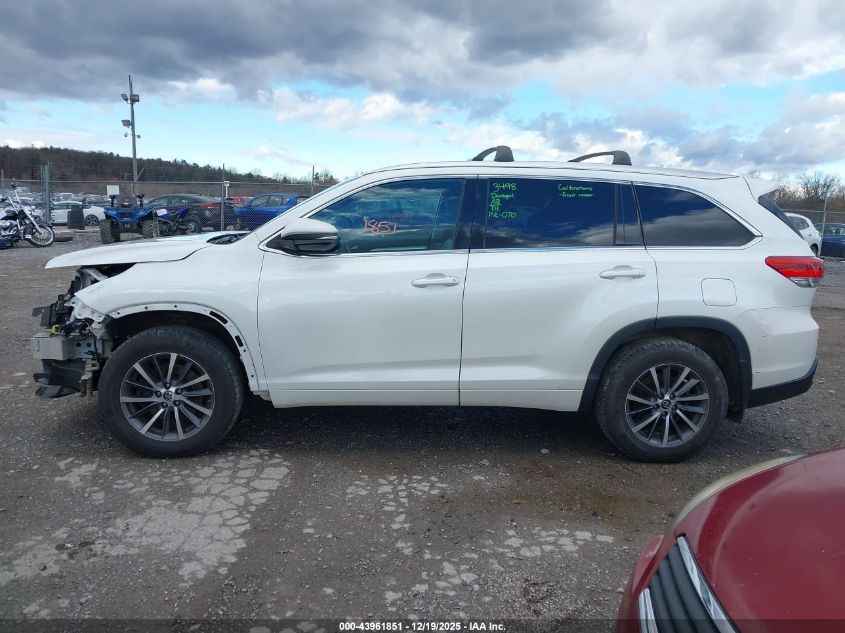 2017 Toyota Highlander Xle VIN: 5TDJZRFH2HS390491 Lot: 43961851