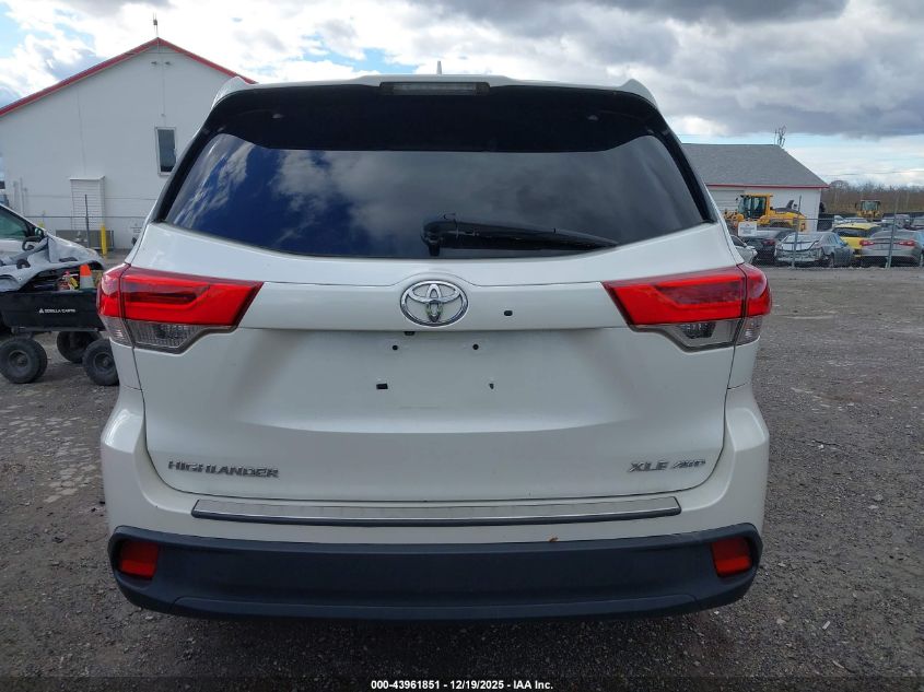 2017 Toyota Highlander Xle VIN: 5TDJZRFH2HS390491 Lot: 43961851
