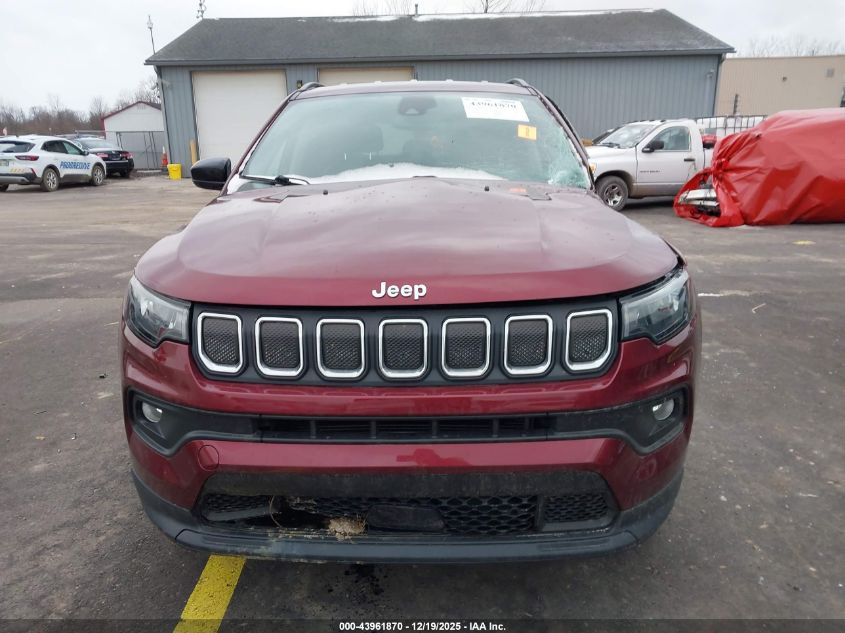 2022 Jeep Compass Latitude 4X4 VIN: 3C4NJDBB6NT170740 Lot: 43961870