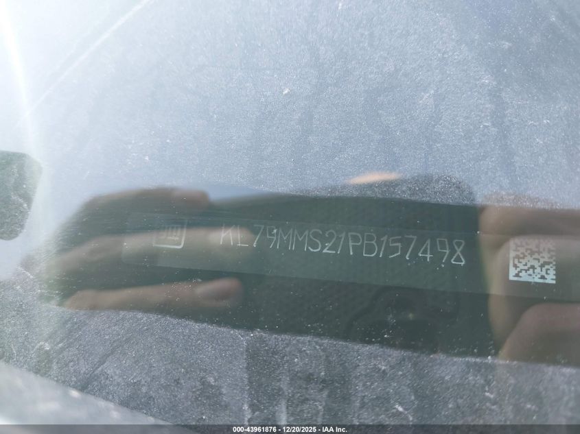 2023 Chevrolet Trailblazer Fwd Ls VIN: KL79MMS21PB157498 Lot: 43961876