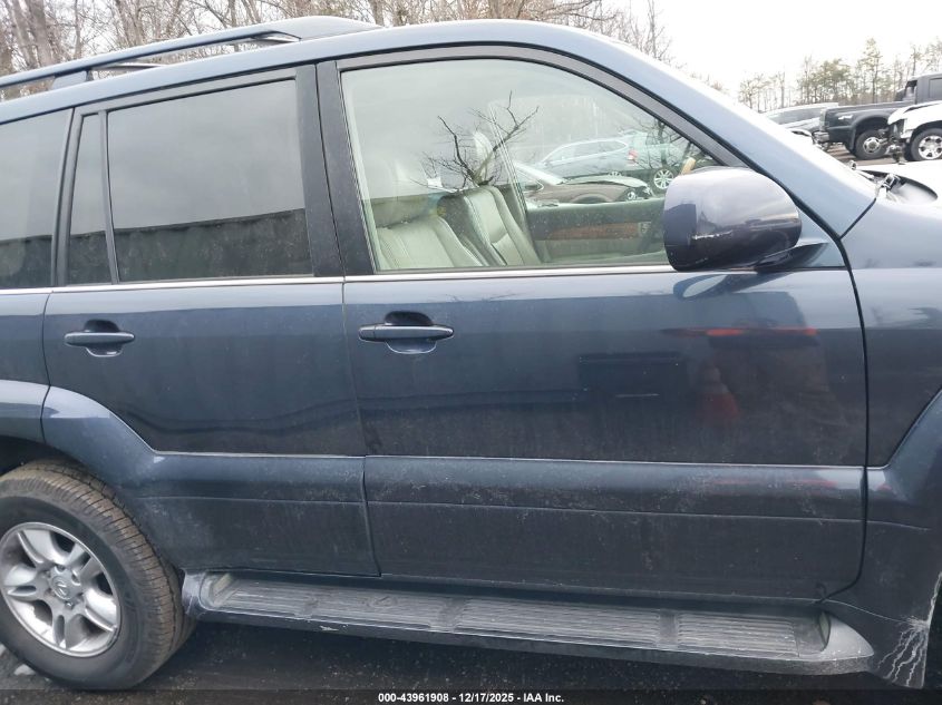 2003 Lexus Gx 470 VIN: JTJBT20X930021231 Lot: 43961908