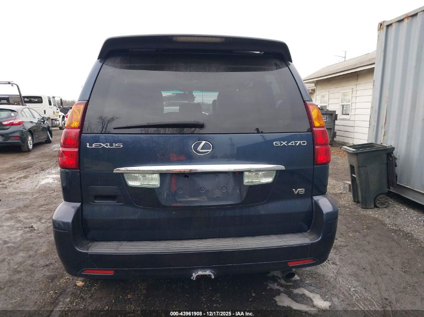 2003 Lexus Gx 470 VIN: JTJBT20X930021231 Lot: 43961908