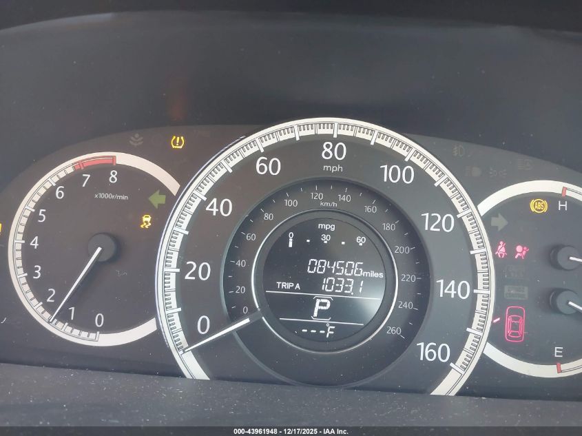 2015 Honda Accord Lx VIN: 1HGCR2F33FA266987 Lot: 43961948