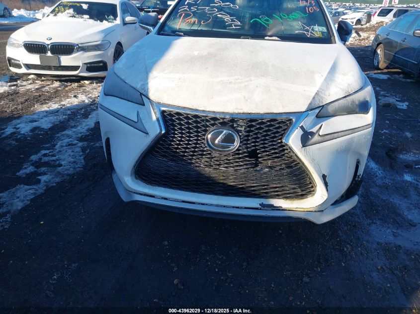 2015 Lexus Nx 200T F Sport VIN: JTJBARBZ5F2031499 Lot: 43962029
