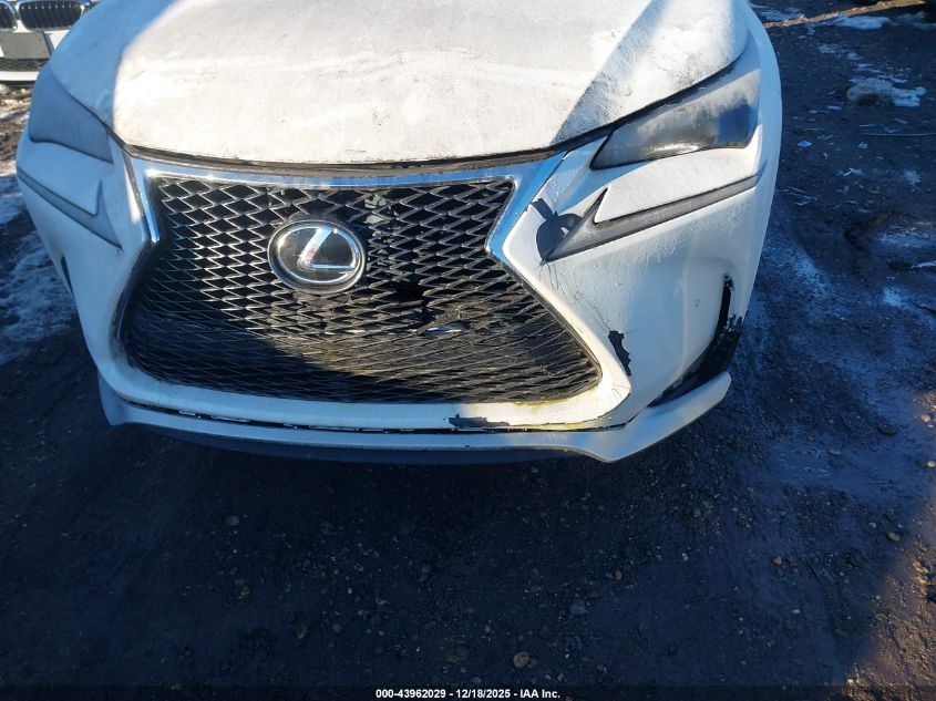 2015 Lexus Nx 200T F Sport VIN: JTJBARBZ5F2031499 Lot: 43962029