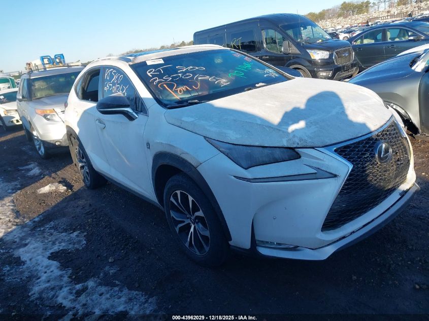 2015 Lexus Nx 200T F Sport VIN: JTJBARBZ5F2031499 Lot: 43962029