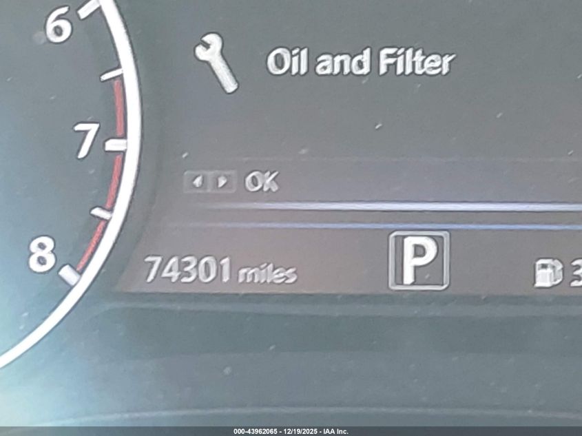 2019 Nissan Maxima 3.5 Sr VIN: 1N4AA6AV3KC371630 Lot: 43962065