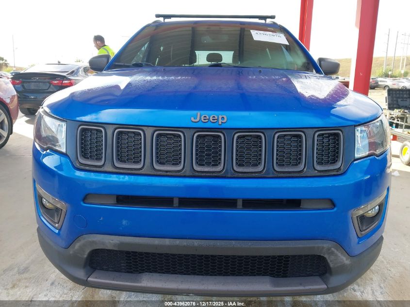 2021 Jeep Compass 80Th Anniversary Fwd VIN: 3C4NJCEB9MT532760 Lot: 43962076