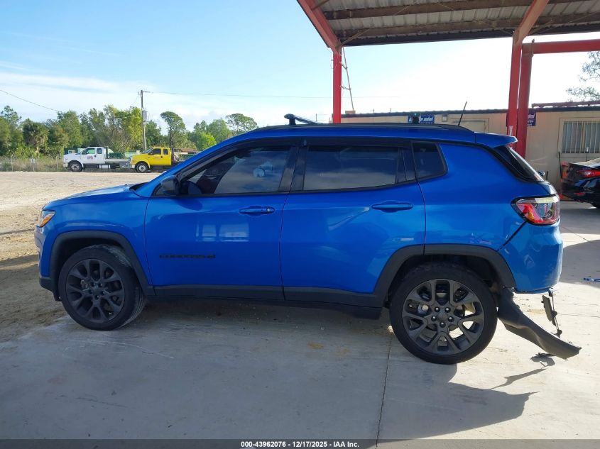 2021 Jeep Compass 80Th Anniversary Fwd VIN: 3C4NJCEB9MT532760 Lot: 43962076