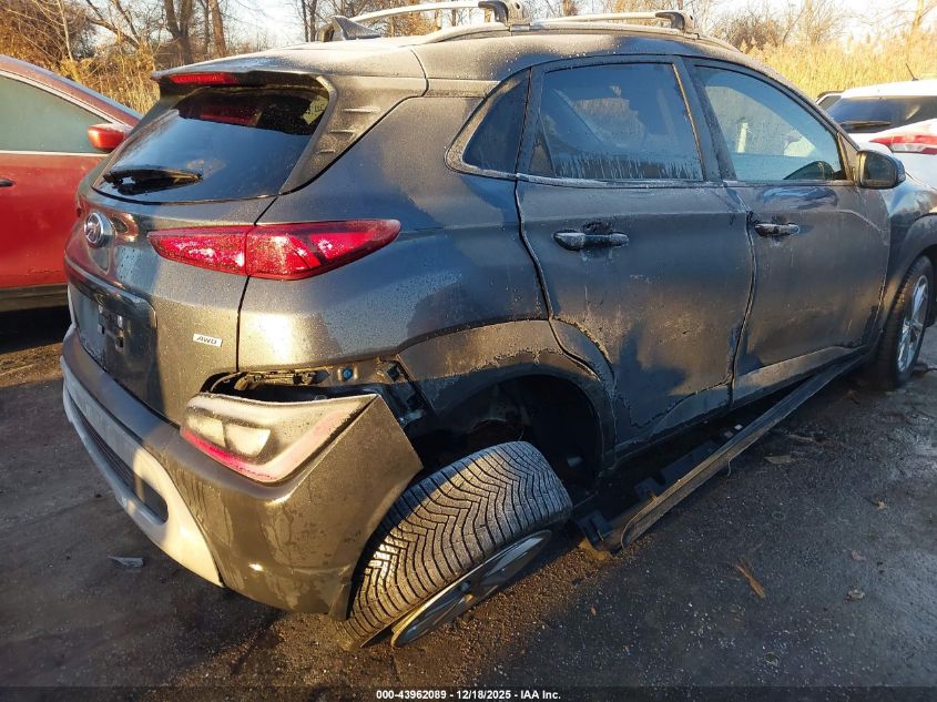 2022 Hyundai Kona Sel VIN: KM8K6CAB1NU806322 Lot: 43962089