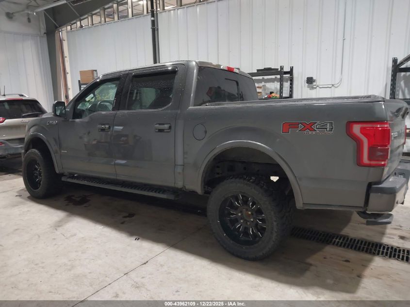 2015 Ford F-150 Lariat VIN: 1FTEW1EGXFFA31746 Lot: 43962109