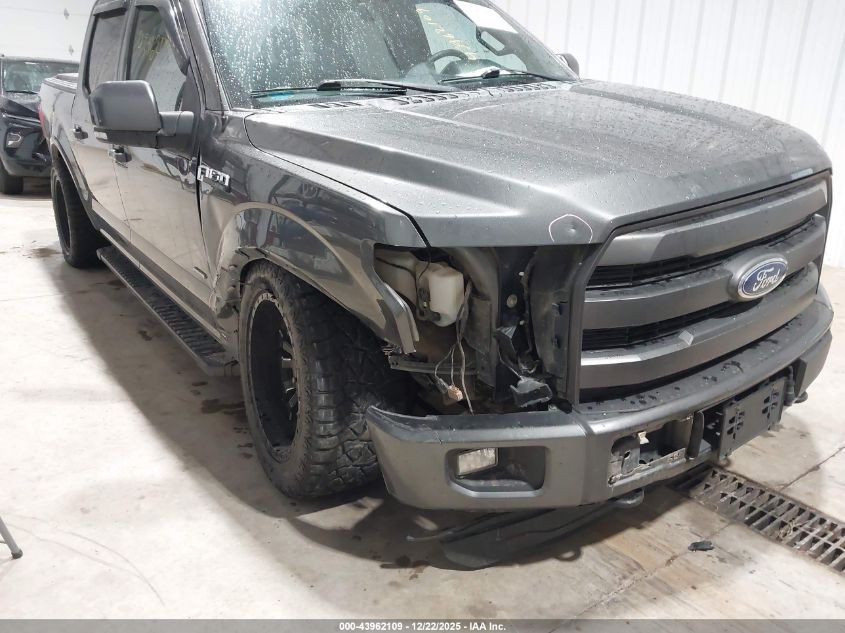 2015 Ford F-150 Lariat VIN: 1FTEW1EGXFFA31746 Lot: 43962109