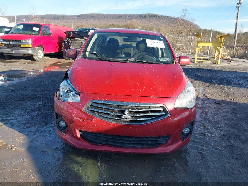 2019 Mitsubishi Mirage G4 Es VIN: ML32F3FJ7KHF01017 Lot: 43962123