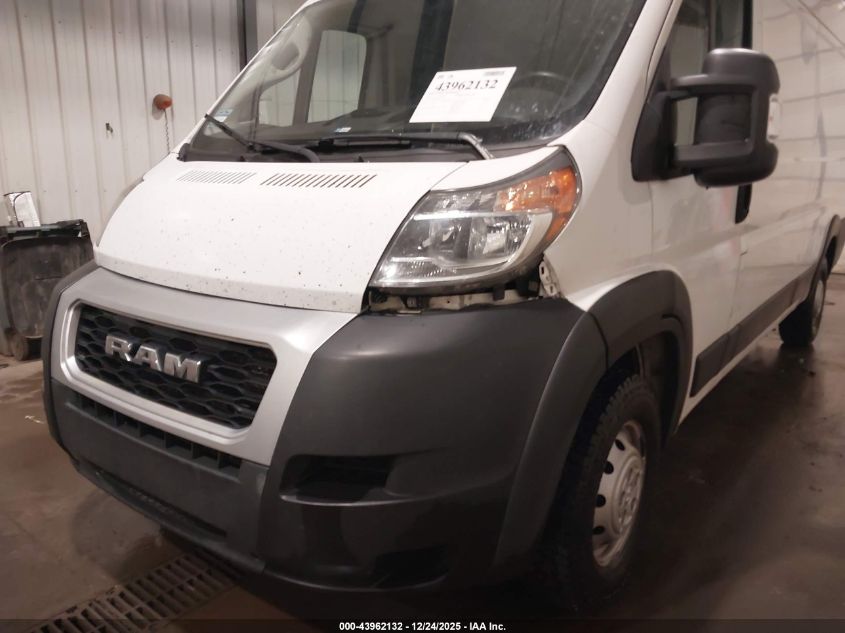 2021 Ram Promaster 3500 Cargo Van High Roof 159 Wb Ext VIN: 3C6MRVJG5ME545339 Lot: 43962132