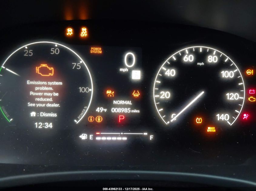 2025 Honda Civic Hybrid Sport/Sport Touring VIN: 2HGFE4F84SH337612 Lot: 43962133