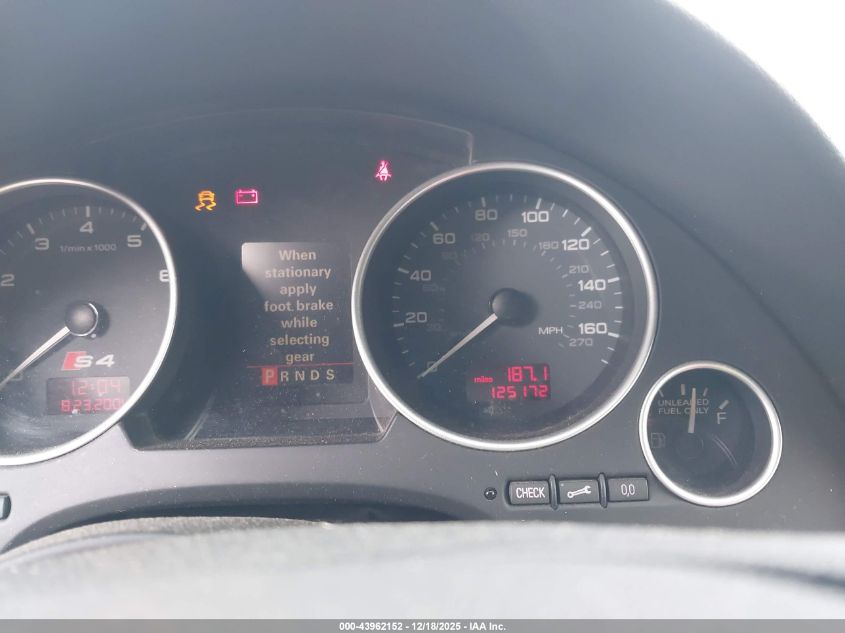 2006 Audi S4 VIN: WUARL48H46K900691 Lot: 43962152