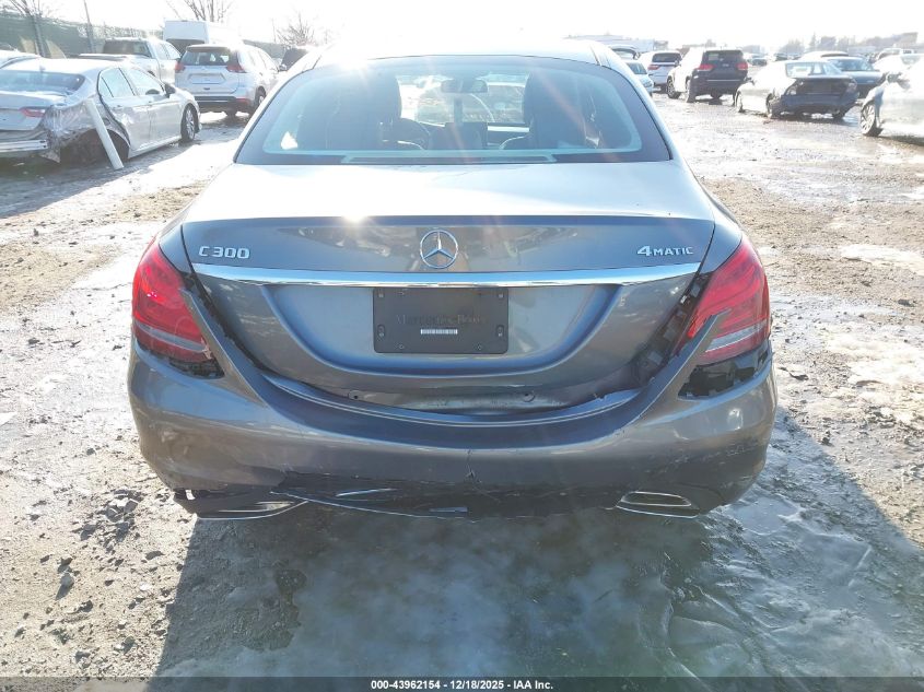 2017 Mercedes-Benz C 300 4Matic VIN: 55SWF4KB7HU215692 Lot: 43962154