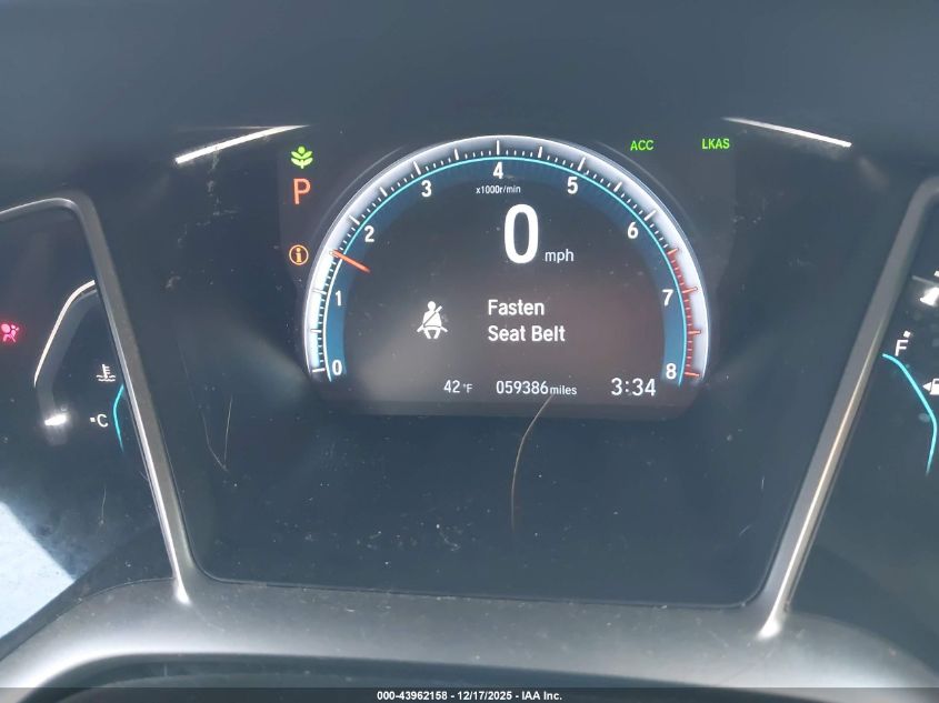 2021 Honda Civic Ex VIN: 19XFC1F30ME004569 Lot: 43962158