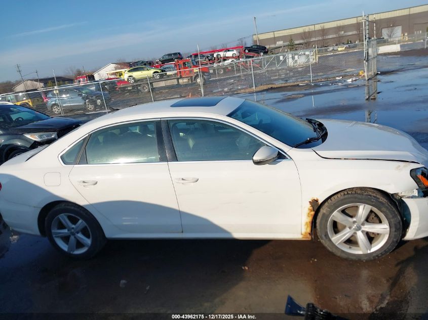 2012 Volkswagen Passat 2.5L Se VIN: 1VWBP7A30CC082592 Lot: 43962175