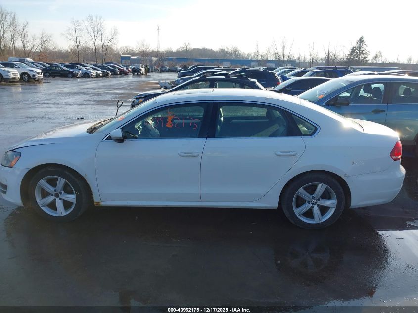 2012 Volkswagen Passat 2.5L Se VIN: 1VWBP7A30CC082592 Lot: 43962175