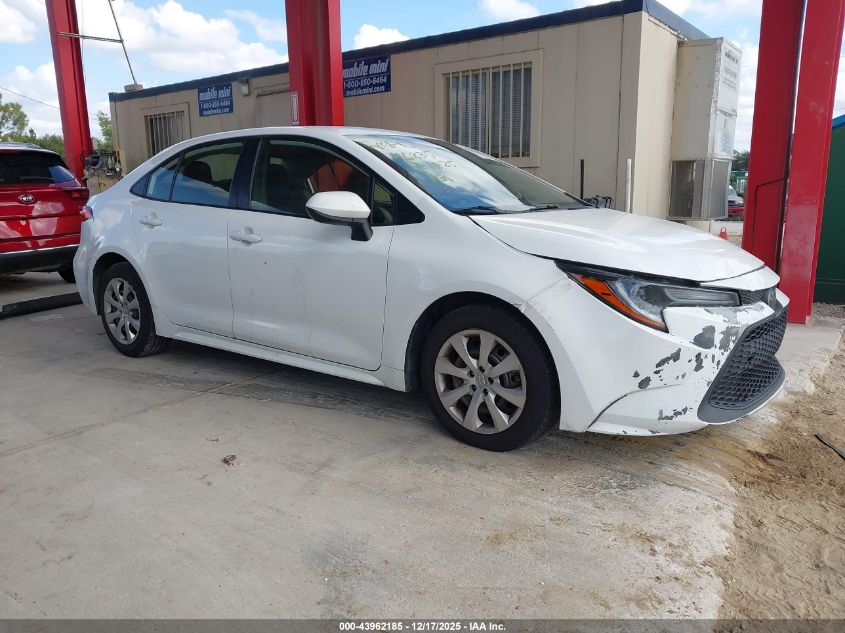 2020 Toyota Corolla Le VIN: JTDEPRAE5LJ098344 Lot: 43962185