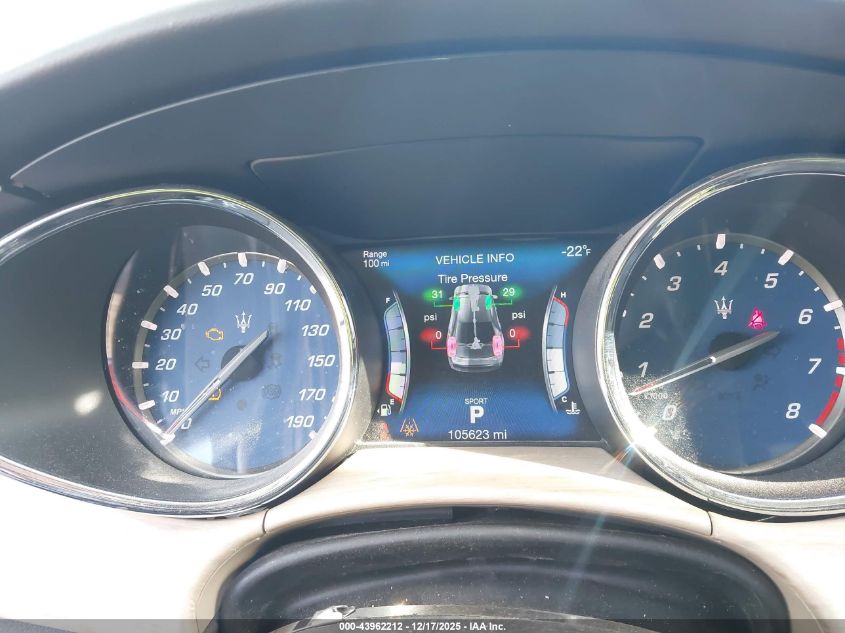 2017 Maserati Quattroporte S VIN: ZAM56RPA0H1238245 Lot: 43962212