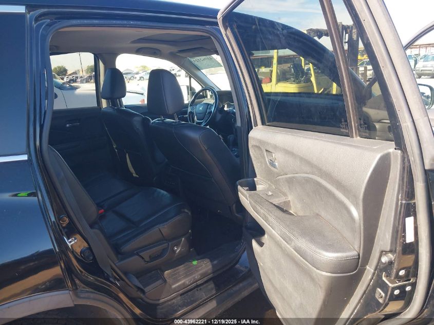 2016 Honda Pilot Ex-L VIN: 5FNYF5H54GB022500 Lot: 43962221