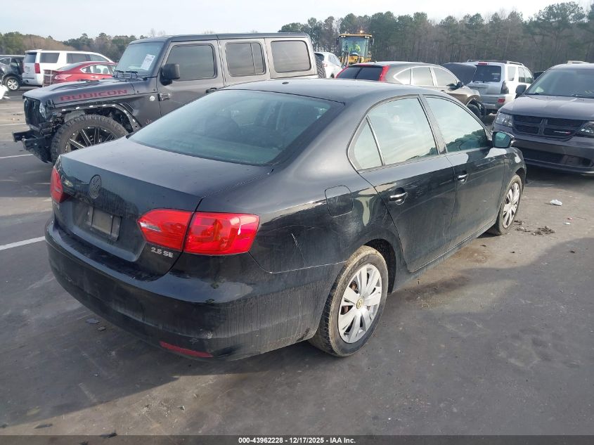 2011 Volkswagen Jetta 2.5L Se VIN: 3VWDX7AJ0BM313737 Lot: 43962228