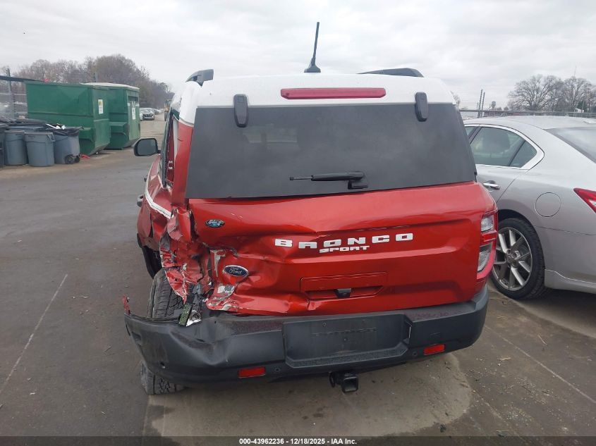 2023 Ford Bronco Sport Heritage VIN: 3FMCR9G6XPRE22199 Lot: 43962236