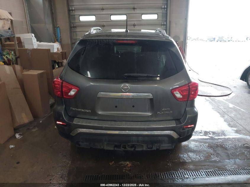 2018 Nissan Pathfinder Platinum VIN: 5N1DR2MM6JC649894 Lot: 43962243