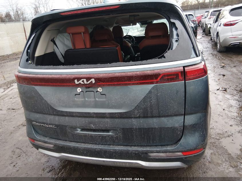 2022 Kia Carnival Mpv Sx Prestige VIN: KNDNE5H31N6072395 Lot: 43962250