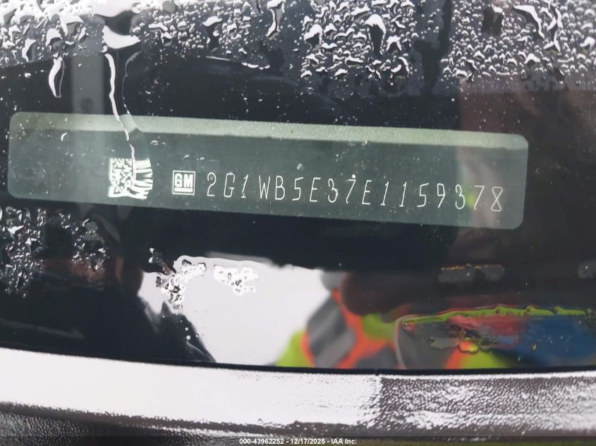 2014 Chevrolet Impala Limited Lt VIN: 2G1WB5E37E1159378 Lot: 43962252