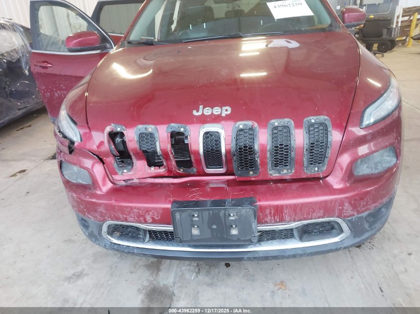 2014 Jeep Cherokee Limited VIN: 1C4PJMDB5EW316321 Lot: 43962259