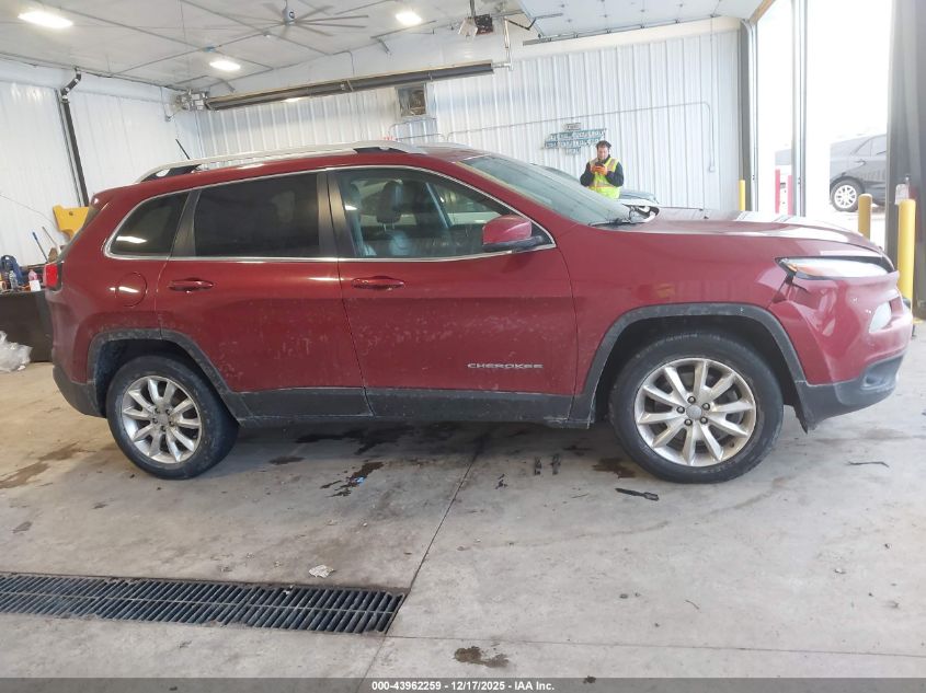 2014 Jeep Cherokee Limited VIN: 1C4PJMDB5EW316321 Lot: 43962259
