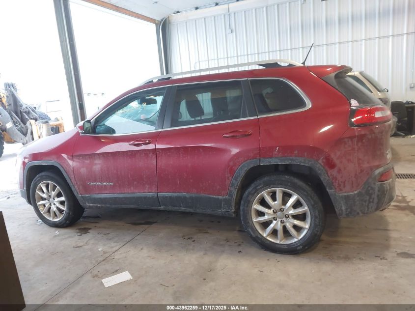 2014 Jeep Cherokee Limited VIN: 1C4PJMDB5EW316321 Lot: 43962259