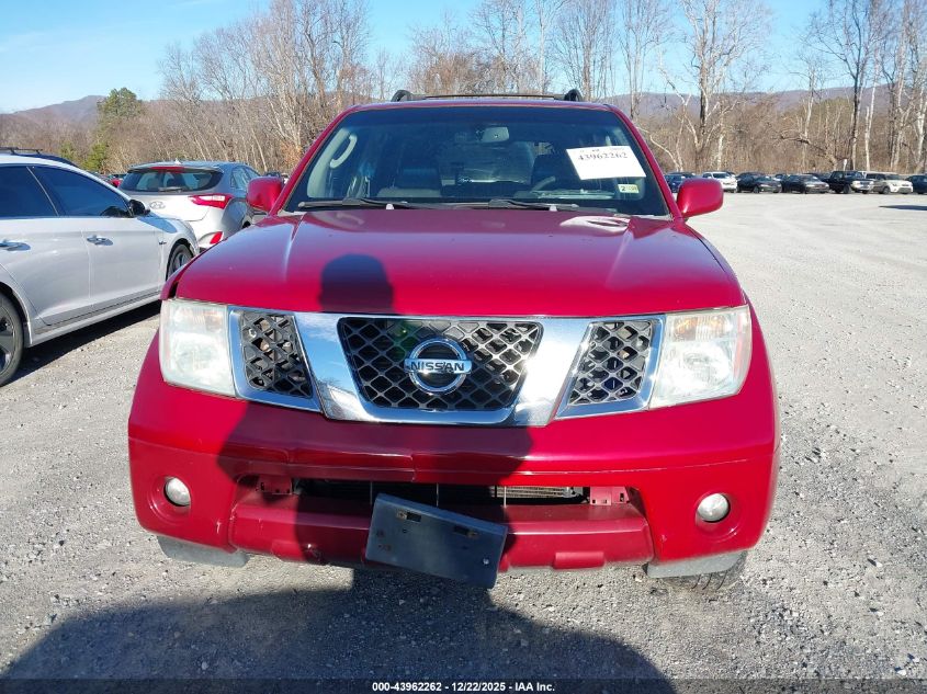 2006 Nissan Pathfinder Le VIN: 5N1AR18W56C666007 Lot: 43962262