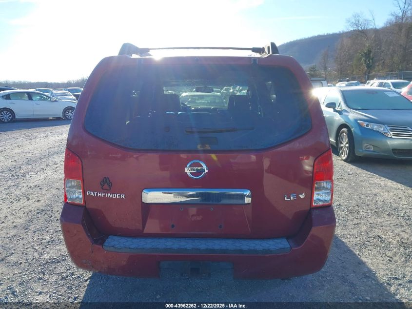 2006 Nissan Pathfinder Le VIN: 5N1AR18W56C666007 Lot: 43962262