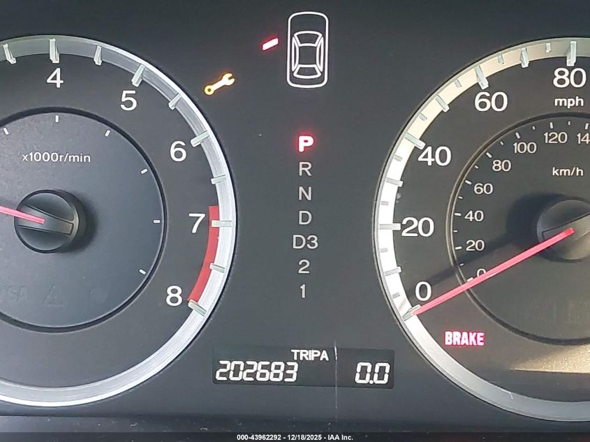 2008 Honda Accord 2.4 Lx VIN: JHMCP26318C045365 Lot: 43962292