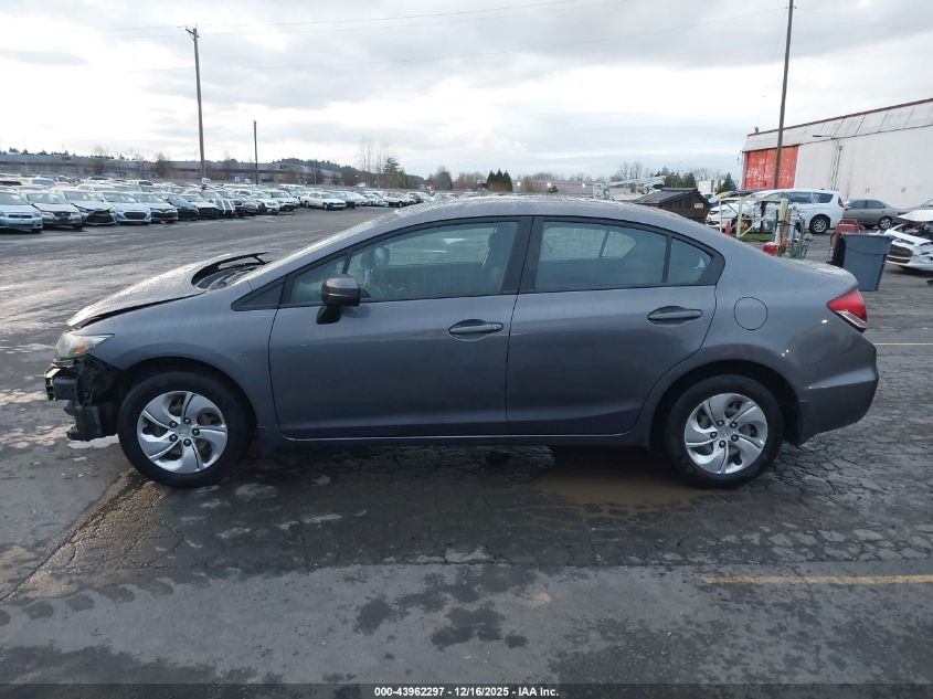 2015 Honda Civic Lx VIN: 19XFB2F50FE287634 Lot: 43962297