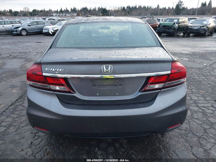 2015 Honda Civic Lx VIN: 19XFB2F50FE287634 Lot: 43962297