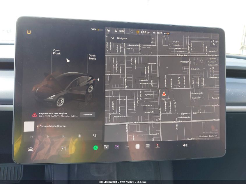 2023 Tesla Model 3 Rear-Wheel Drive VIN: 5YJ3E1EA0PF581856 Lot: 43962301