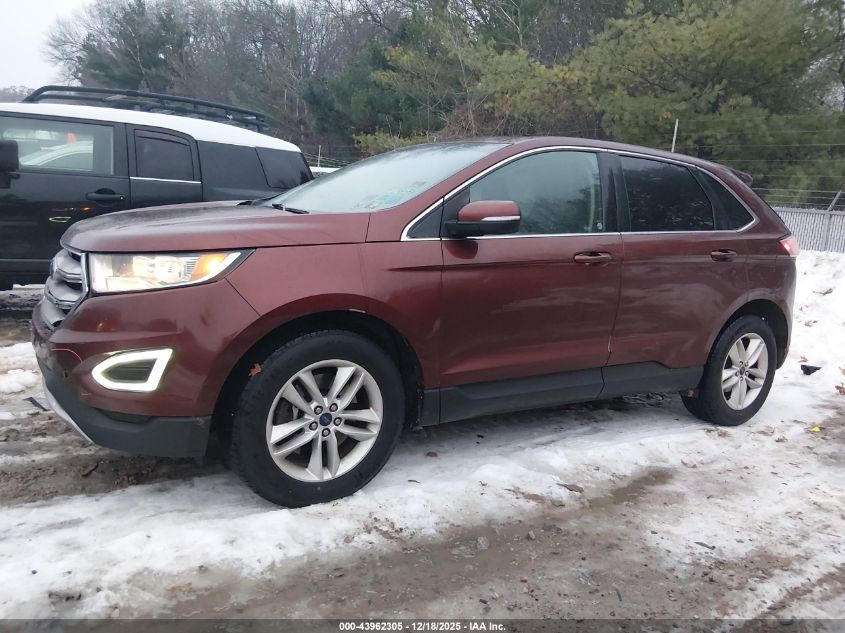 2015 Ford Edge Sel VIN: 2FMTK4J99FBB40286 Lot: 43962305