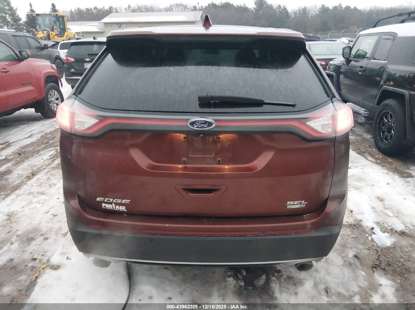 2015 Ford Edge Sel VIN: 2FMTK4J99FBB40286 Lot: 43962305
