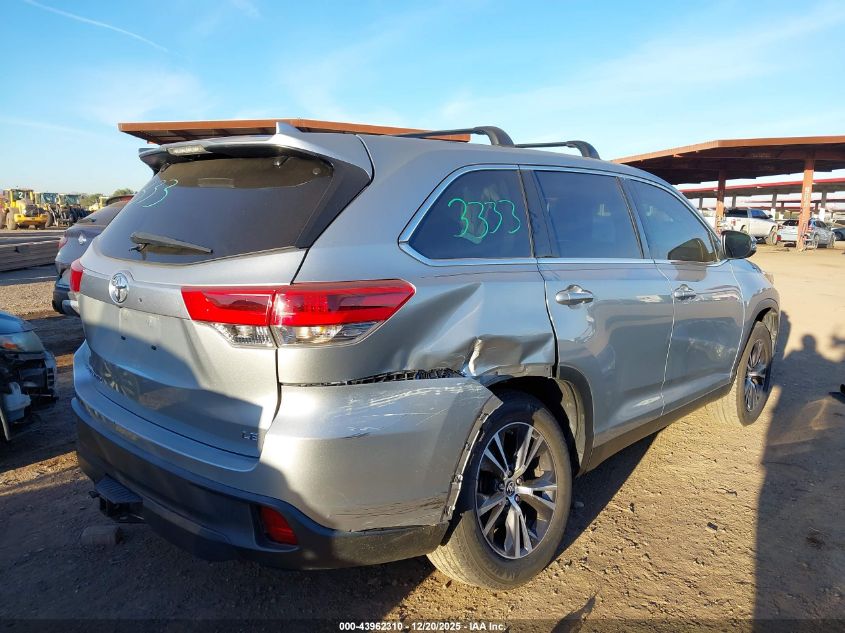 2019 Toyota Highlander Le Plus VIN: 5TDZZRFH9KS348801 Lot: 43962310