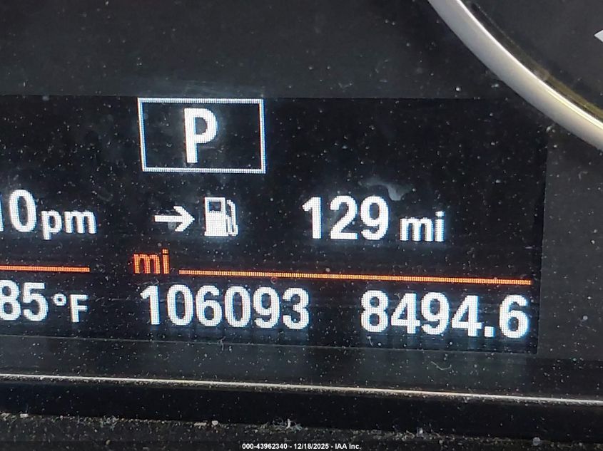 2014 BMW 328I VIN: WBA3C1C59EK106165 Lot: 43962340