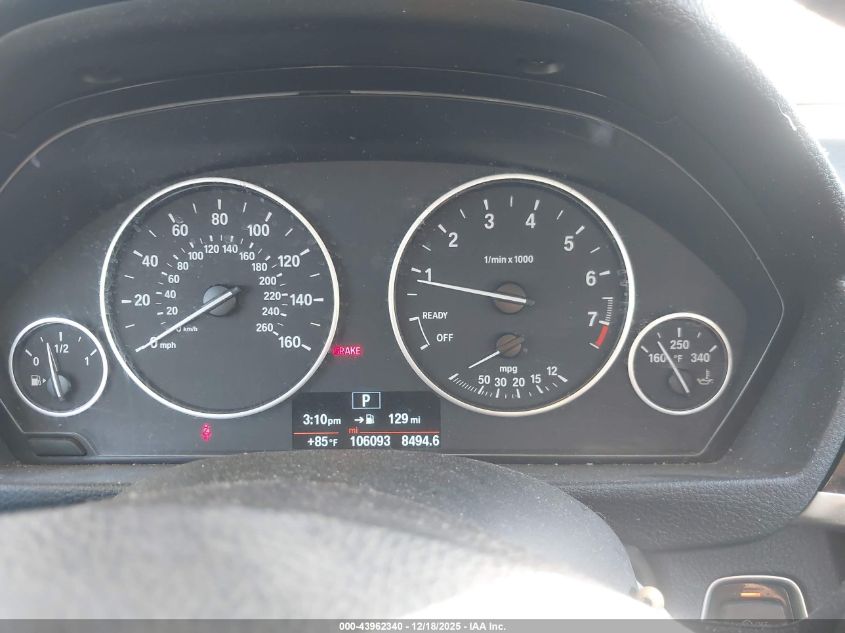 2014 BMW 328I VIN: WBA3C1C59EK106165 Lot: 43962340