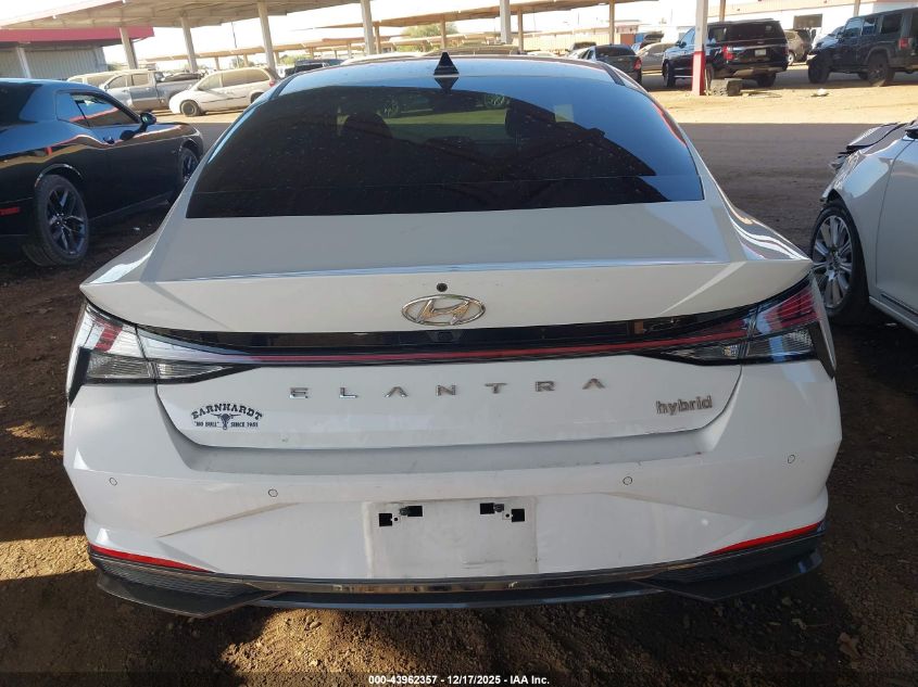 2021 Hyundai Elantra Hybrid Limited VIN: KMHLN4AJ5MU011552 Lot: 43962357