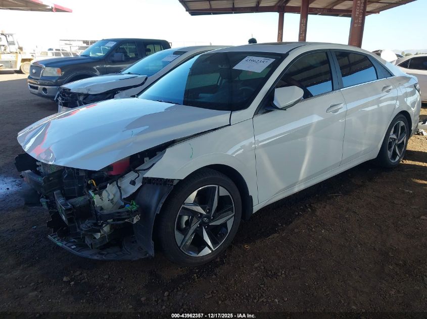 2021 Hyundai Elantra Hybrid Limited VIN: KMHLN4AJ5MU011552 Lot: 43962357