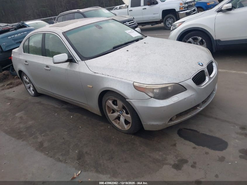2007 BMW 525 I VIN: WBANE53557CW59001 Lot: 43962362